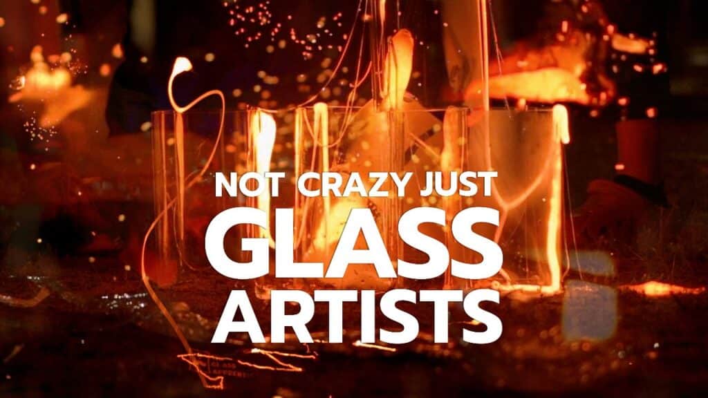 Cartell curtmetratge documental Not Crazy just Glass Artists